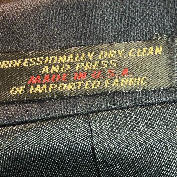 Millienium button Men’s black suit coat jacket 42 striped nwot blazer in USA - Picture 2 of 7